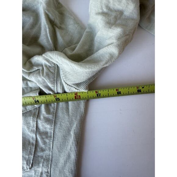 James Perse $185 SHEER SLUB SIDE PANEL SHIRT size 8 Pale Green - Picture 6 of 8